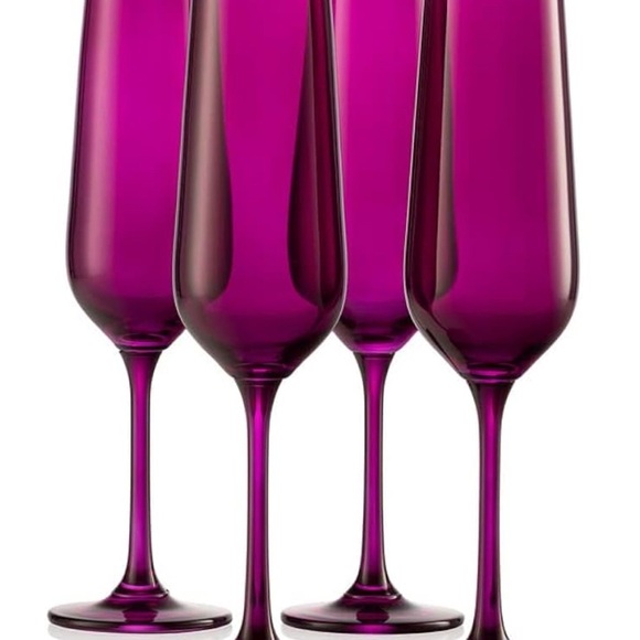 Godinger Champagne Glasses, Stemmed Champagne Flutes, Champagne Glass Set - Picture 3 of 3